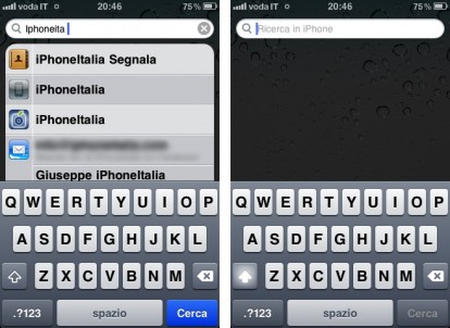 Utilizzare Spotlight, la funzione di ricerca rapida su iPhone