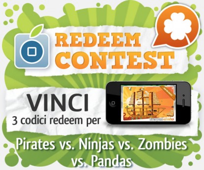 CONTEST: vinci 3 codici redeem per Pirates vs. Ninjas vs. Zombies vs. Pandas [VINCITORI]