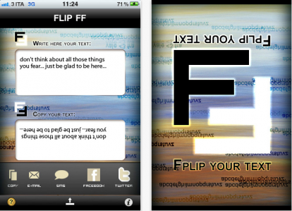 Con FLIP FF rendi i tuoi SMS “sottosopra”!