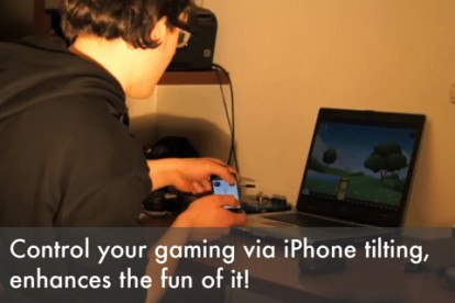 TiltPad: il tuo iPhone come game controller