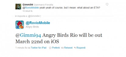 Angry Birds Rio in uscita il 22 marzo su iOS!