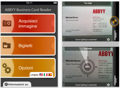 abbyy business card reader pro vs