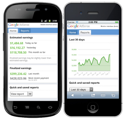 Google AdSense ottimizzato per i dispositivi mobile
