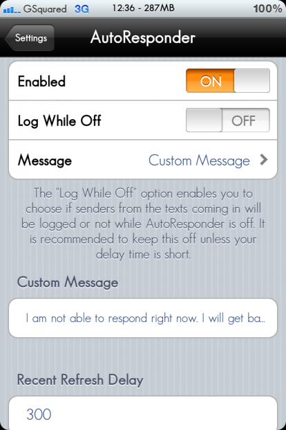 Autoresponder, il tweak che invia un SMS di risposta automatico al rifiuto di una telefonata [Cydia]