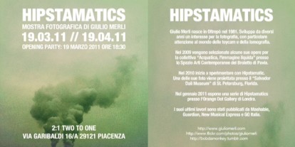 Mostra di fotografie realizzate con l’applicazione Hipstamatic, a Piacenza dal 19 Marzo