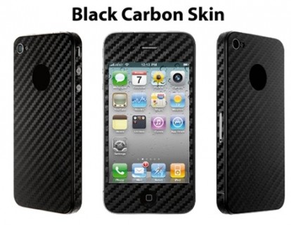 i-Paint lancia le sue nuove skins per iPhone 4: Black Carbon, Leather e Wood