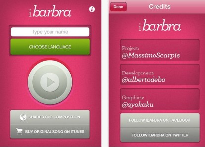 iBarbra, per riprodurre la celebre canzone dance in maniera del tutto personalizzata