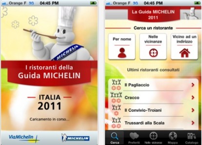 La Guida Michelin 2011 dedicata ai ristoranti italiani approda su App Store