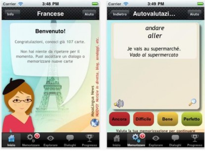 MosaLingua francese disponibile in App Store a partire da venerdì 11 marzo