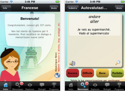Mosalingua francese disponibile su App Store