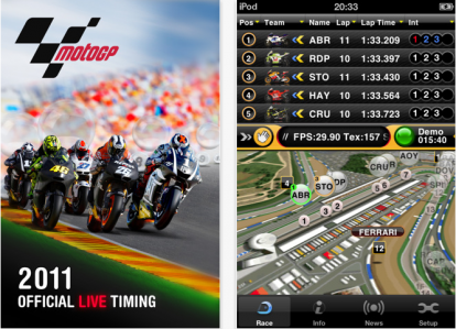 MotoGP 2011 Official Live Timing disponibile su App Store