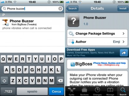 Phone Buzzer, per far vibrare il vostro iPhone quando viene accettata una chiamata in uscita