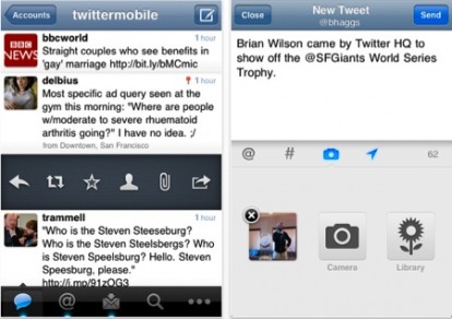 Twitter per iPhone si aggiorna rimuovendo la QuickBar