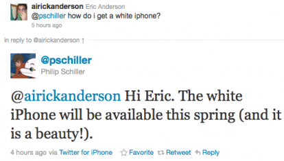 Phil Shiller conferma: “iPhone 4 Bianco disponibile in primavera”