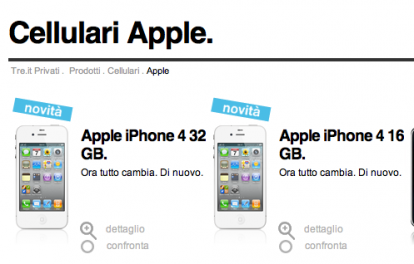 3 Italia presenta l’offerta per iPhone 4 bianco