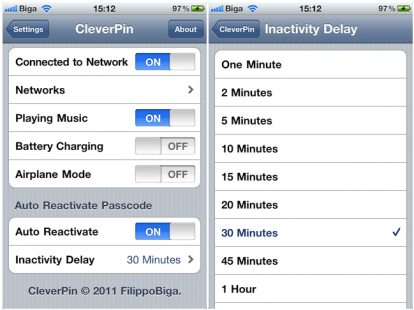 CleverPin, per abilitare il codice di sicurezza dell’iPhone solo quando necessario [Cydia]