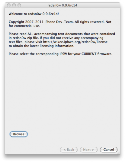Il Dev-Team rialscia Redsn0w 0.9.6RC 14: corretto il bug su iPhone 4