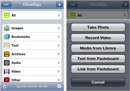 Cloud2go, accedete e gestite il vostro account CloudApp