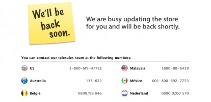 Apple Store Online in aggiornamento, segno dell’imminente lancio ufficiale dell’iPhone 4 bianco?