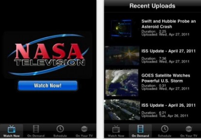 La NASA TV arriva su iPhone