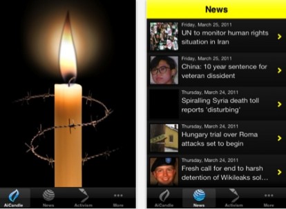 Amnesty International pubblica la sua prima applicazione su App Store