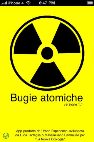 BugieAtomiche, l’applicazione anti-nucleare arriva su App Store