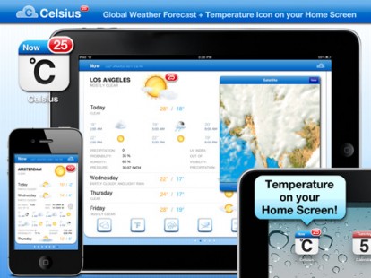 Celsius porta la temperatura sulla schermata Home