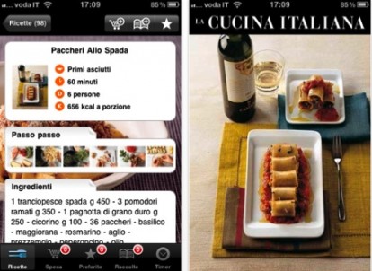 La Cucina Italiana Pasta disponibile su App Store