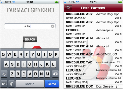 Farmaci Generici, la guida su iPhone