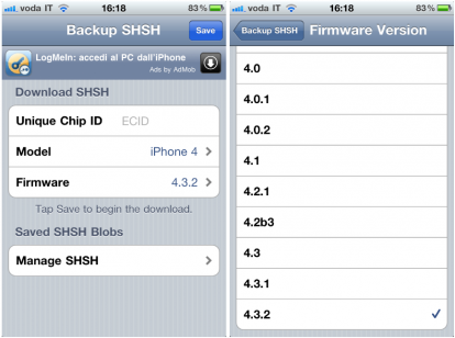 iSHSHit si aggiorna e supporta il salvataggio dell’SHSH di iOS 4.3.4