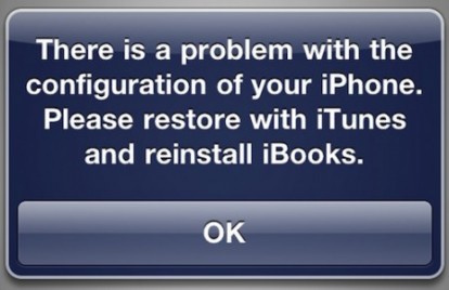 I0n1c informa: il jailbreak di iOS 4.3.2 causa nuovamente problemi con iBooks