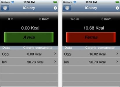 iCalory: l’app gratuita per calcolare il consumo di calorie