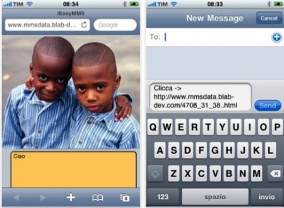 iEasyMMS: invia foto e testi al costo di un SMS