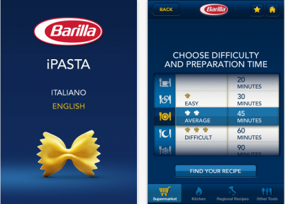 iPasta: la splendida applicazione di Barilla arriva alla versione 2.0