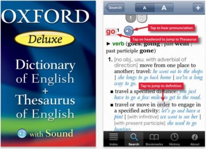 Oxford Deluxe, eccellente dizionario di inglese per i nostri Apple devices
