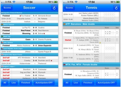 Scores: l’app per tutti gli sportivi