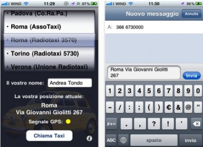 SMS Taxi: prenota il taxi con un messaggio