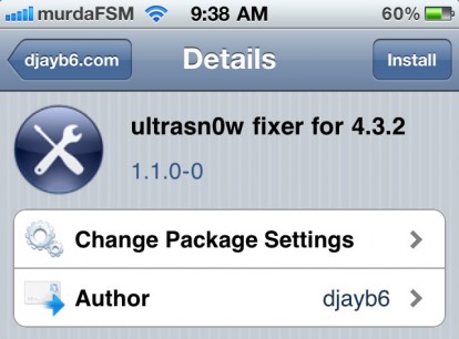 Ultrasn0w Fixer si aggiorna ed è ora compatibile con iOS 4.3.2