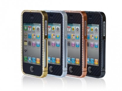 Custodia con Swarovsky per iPhone 4