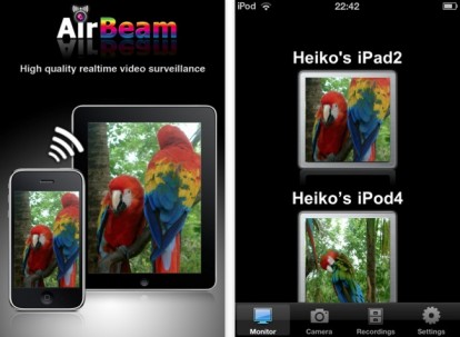 AirBeam, visualizza in remoto ciò che riprende la videocamera del tuo iPhone