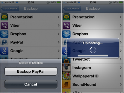 DataDeposit, un’utility per salvare i dati delle applicazioni di iOS su Dropbox [Cydia]