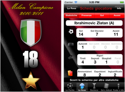 Milan 18, una nuova applicazione dedicata ai campioni rossoneri