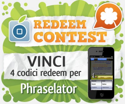 CONTEST: vinci 4 codici redeem per Phraselator – phrase translator [VINCITORI]