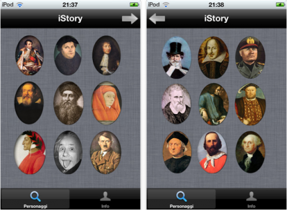 iStory, le biografie dei più grandi personaggi storici offline sul tuo iPhone!