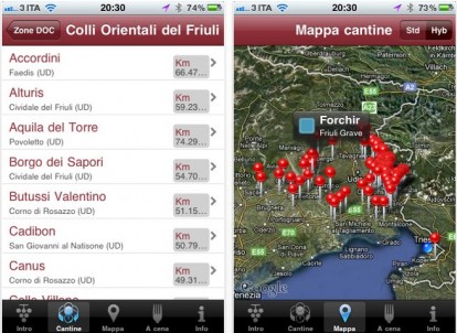 Cantine Aperte 2011, il Friuli Venezia Giulia su iPhone