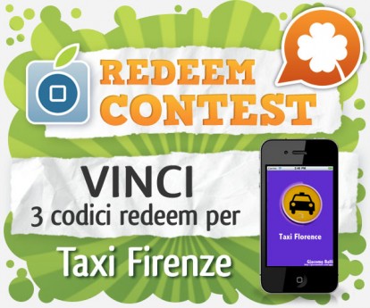CONTEST: vinci 3 codici redeem per Taxi Firenze [VINCITORI]