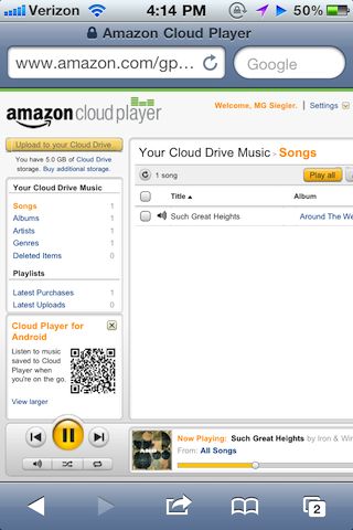 Il Cloud Player di Amazon funziona su iOS!