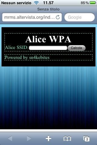 AliceWpa: la web app per recuperare la password persa del tuo router Alice