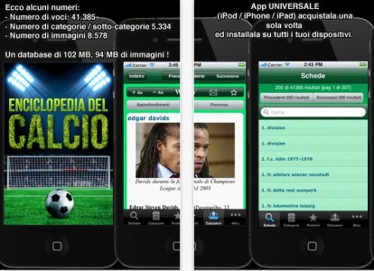 L’enciclopedia del calcio arriva su iPhone