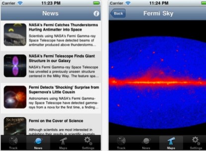 Fermi Sky: il satellite gamma Fermi si mostra su iPhone!